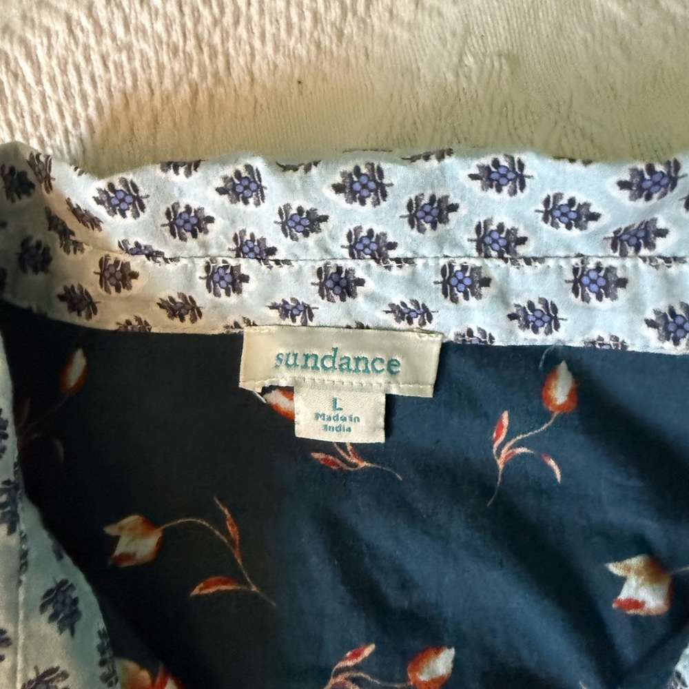 Sundance Patchwork Western Blouse Pearlized Butto… - image 3